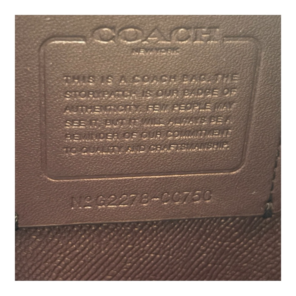 Coach Large Mollie Burgundy Leather & Snakeskin Embossed Straps Tote EUC - Picture 8 of 13
